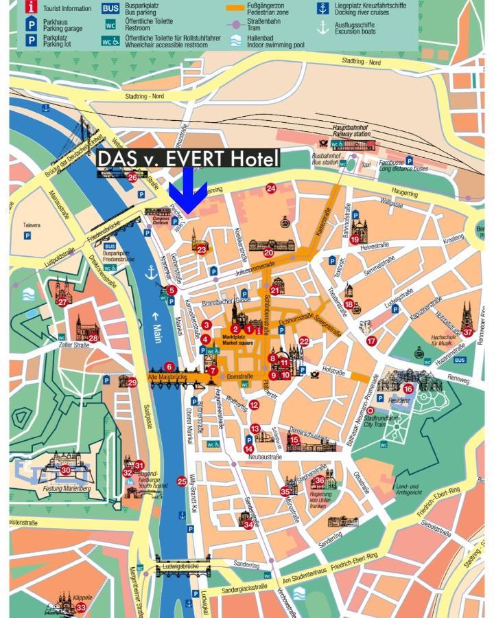Das V Evert Hotel - Am Congress Centrum Wuerzburg Buitenkant foto
